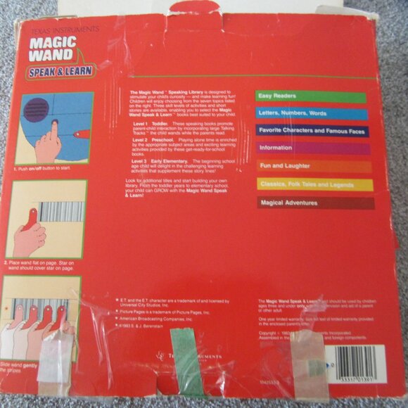 Texas Instruments Magic Wand Speak & Learn 1983 - Works - Picture 5 of 8